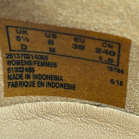 Clarks Loafer Shoe Size 8 Brown Copper Leather Side Zip Slip On Comfort - Picture 6 of 10